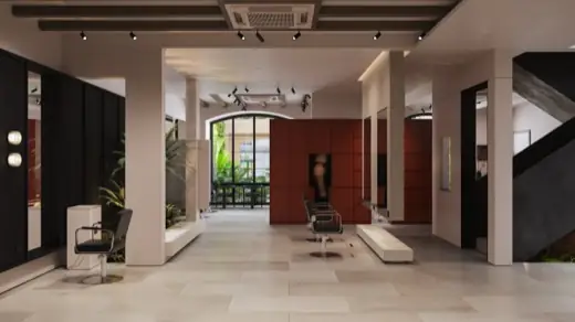 Không gian bên trong salon mới