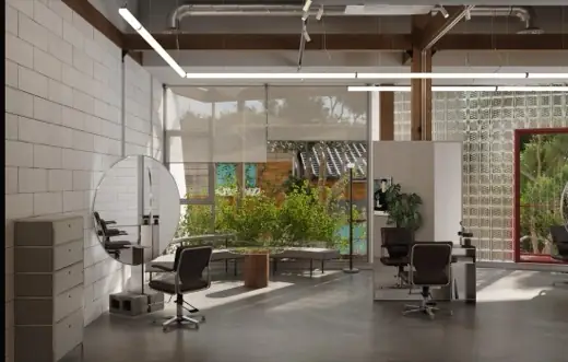 Không gian làm việc bên trong studio Cam Ranh